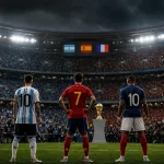 Argentina vs Spain vs France